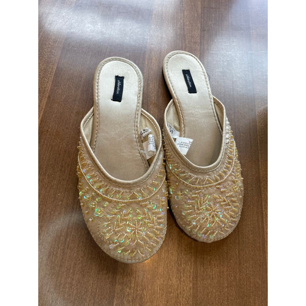 (Sold)beaded y2k xhilartion slippers